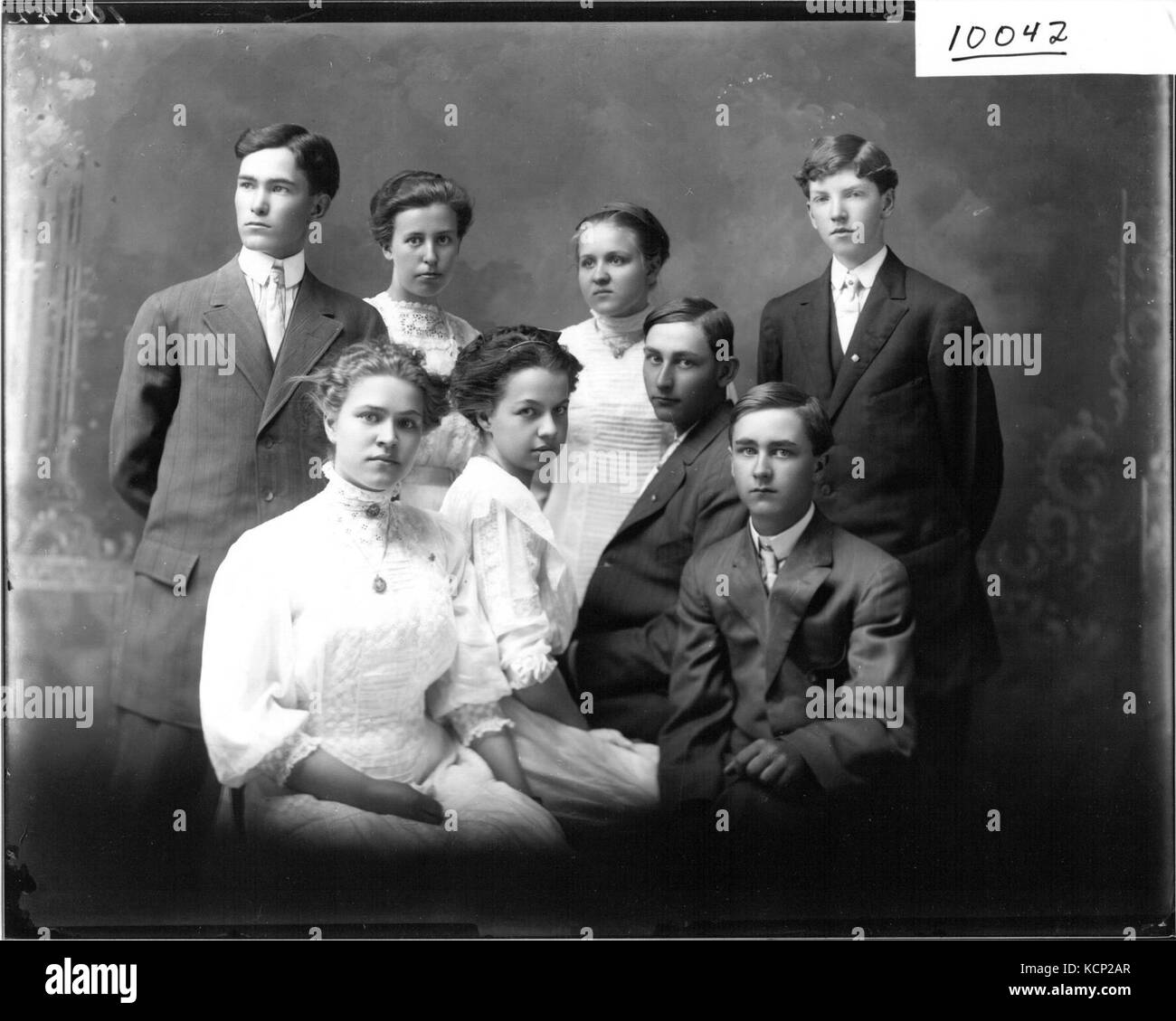 Early 20th century high school students hi-res stock
