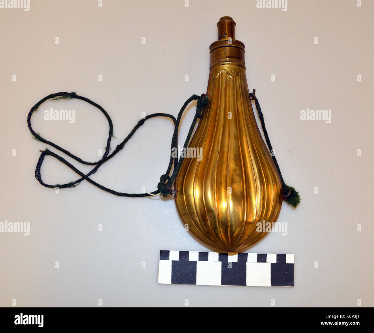 Brass Powder Flask Stock Photo Alamy