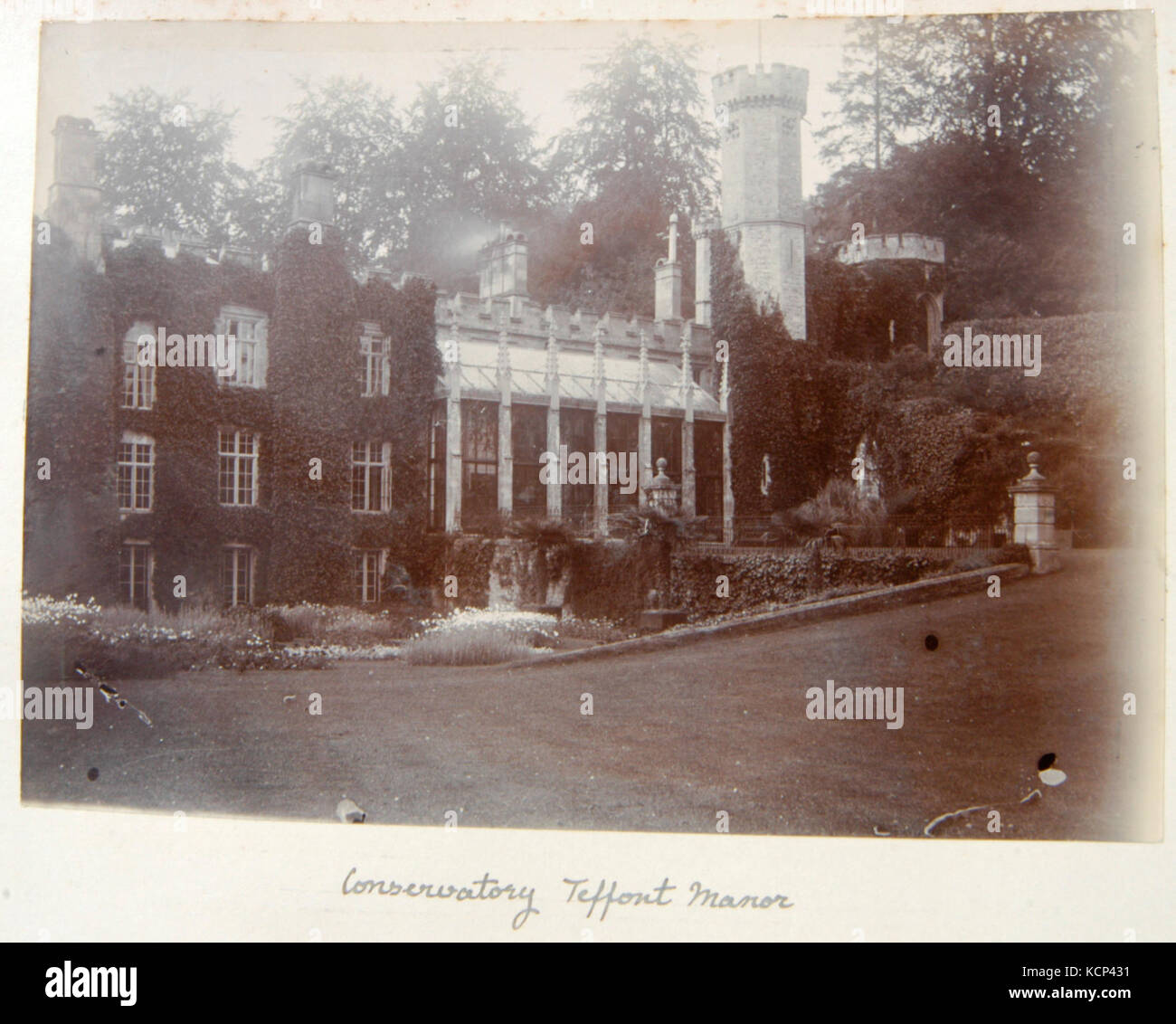 Conservatory front of Teffont Manor, Teffont Evias, late nineteenth century Stock Photo
