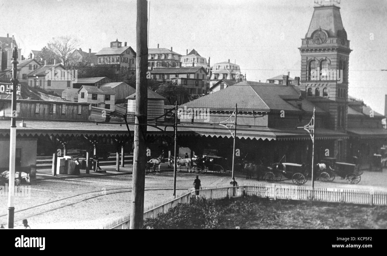 Haverhill station before 1905 Stock Photo