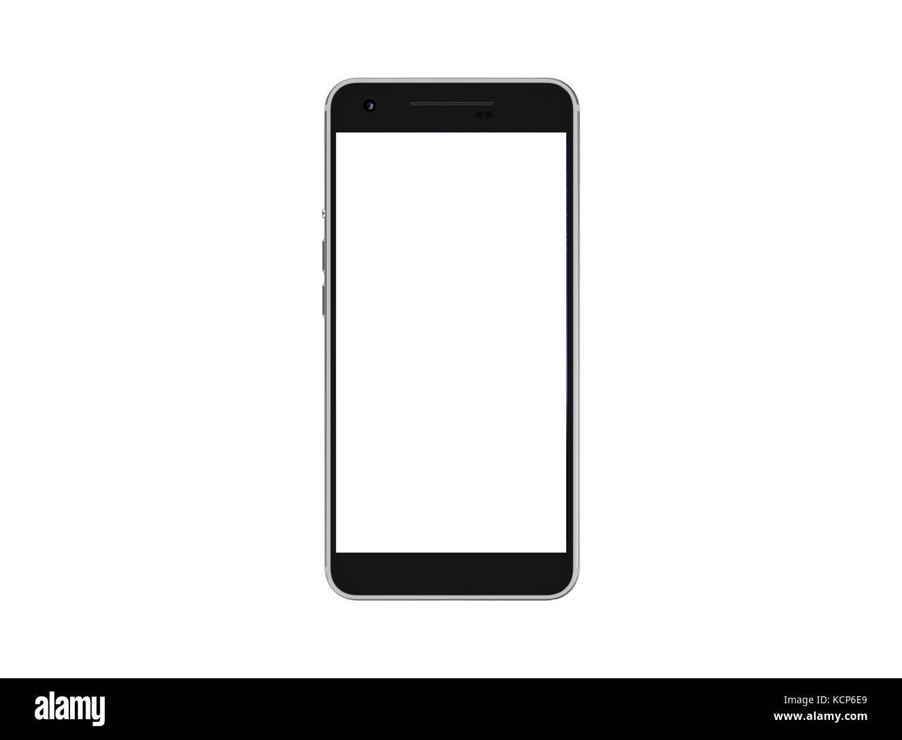 Smart phone isolated on white background Stock Photo - Alamy
