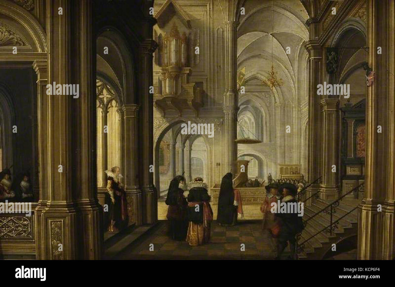 Dirck Van Delen Interior Of A Church Stock Photo Alamy