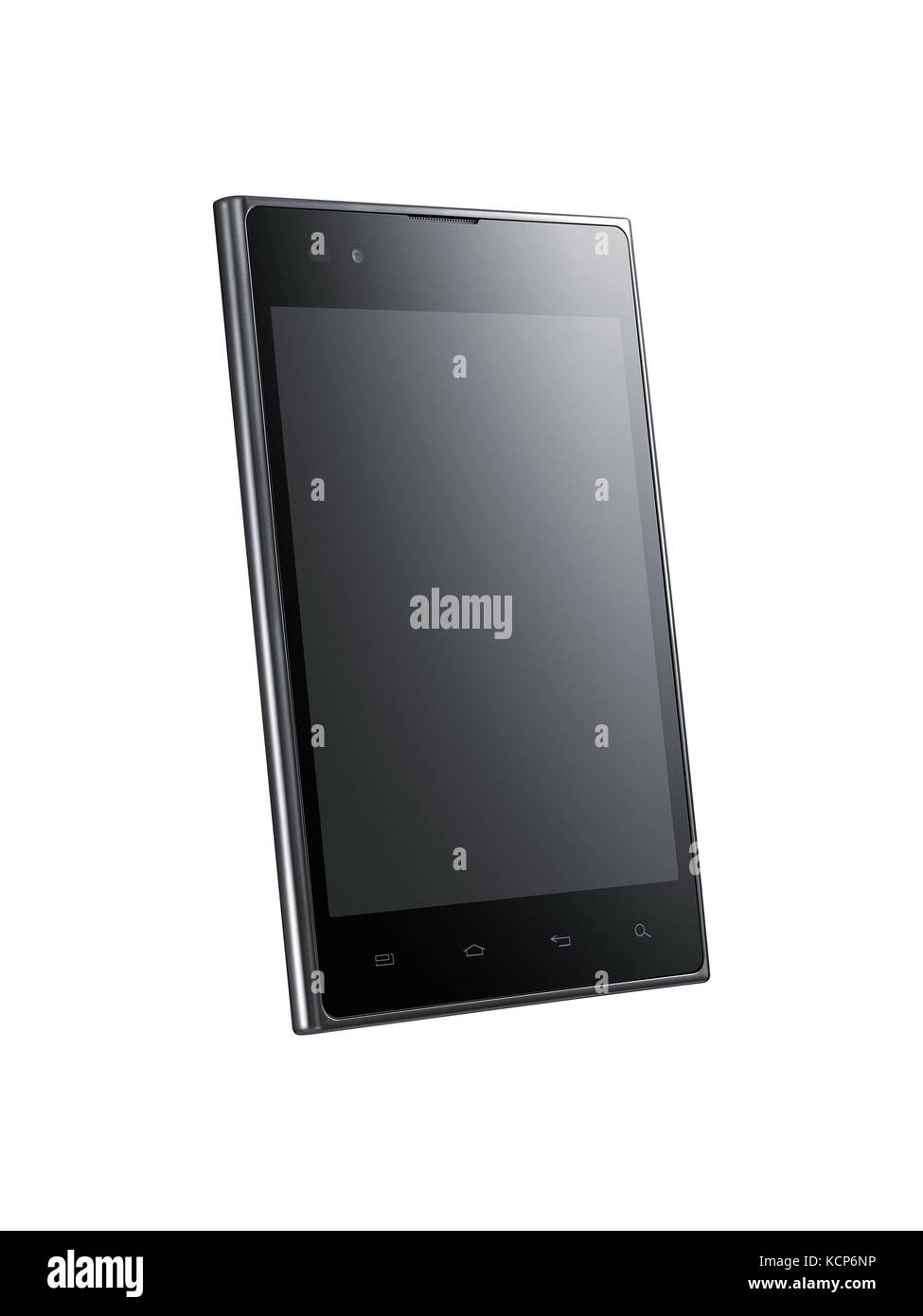Smart phone isolated on white background Stock Photo - Alamy