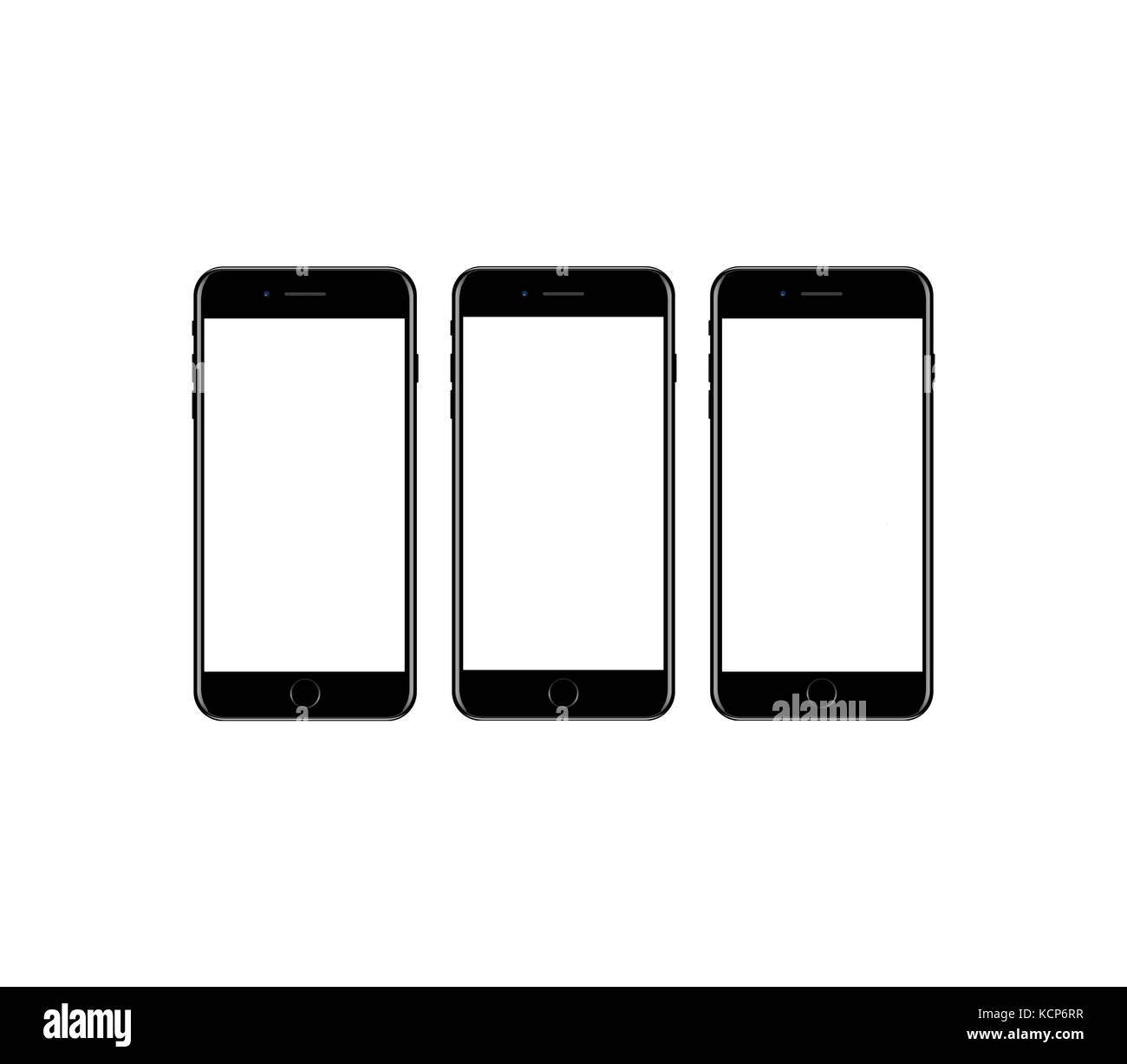 Smart phone isolated on white background Stock Photo