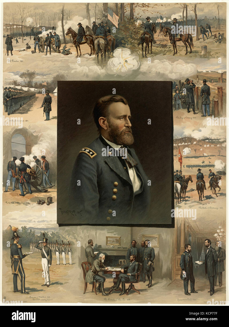 Grant from West Point to Appomattox by Boston Public Library Stock Photo