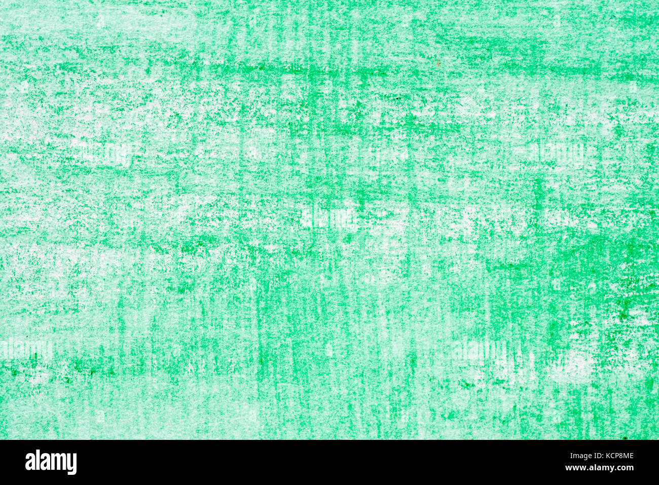 green color crayon drawing background texture Stock Photo