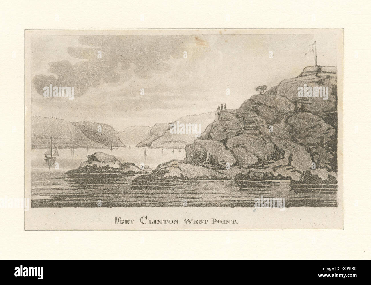 Fort Clinton, West Point (NYPL b13050112 424587) Stock Photo