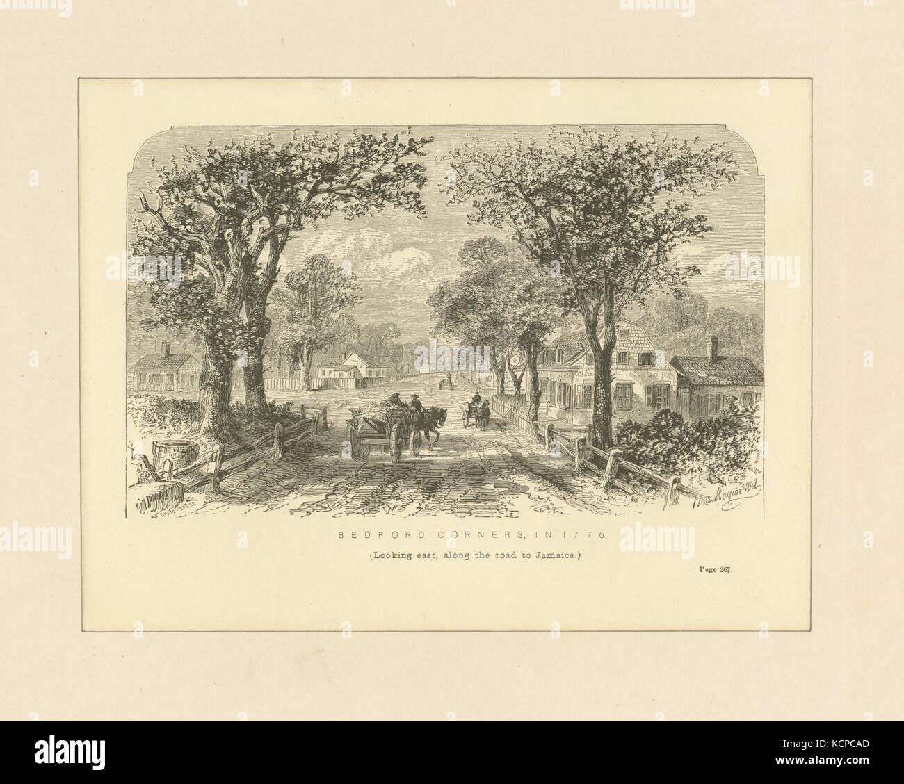 Bedford Corners, in 1776 (NYPL b13512822 423195 Stock Photo Alamy