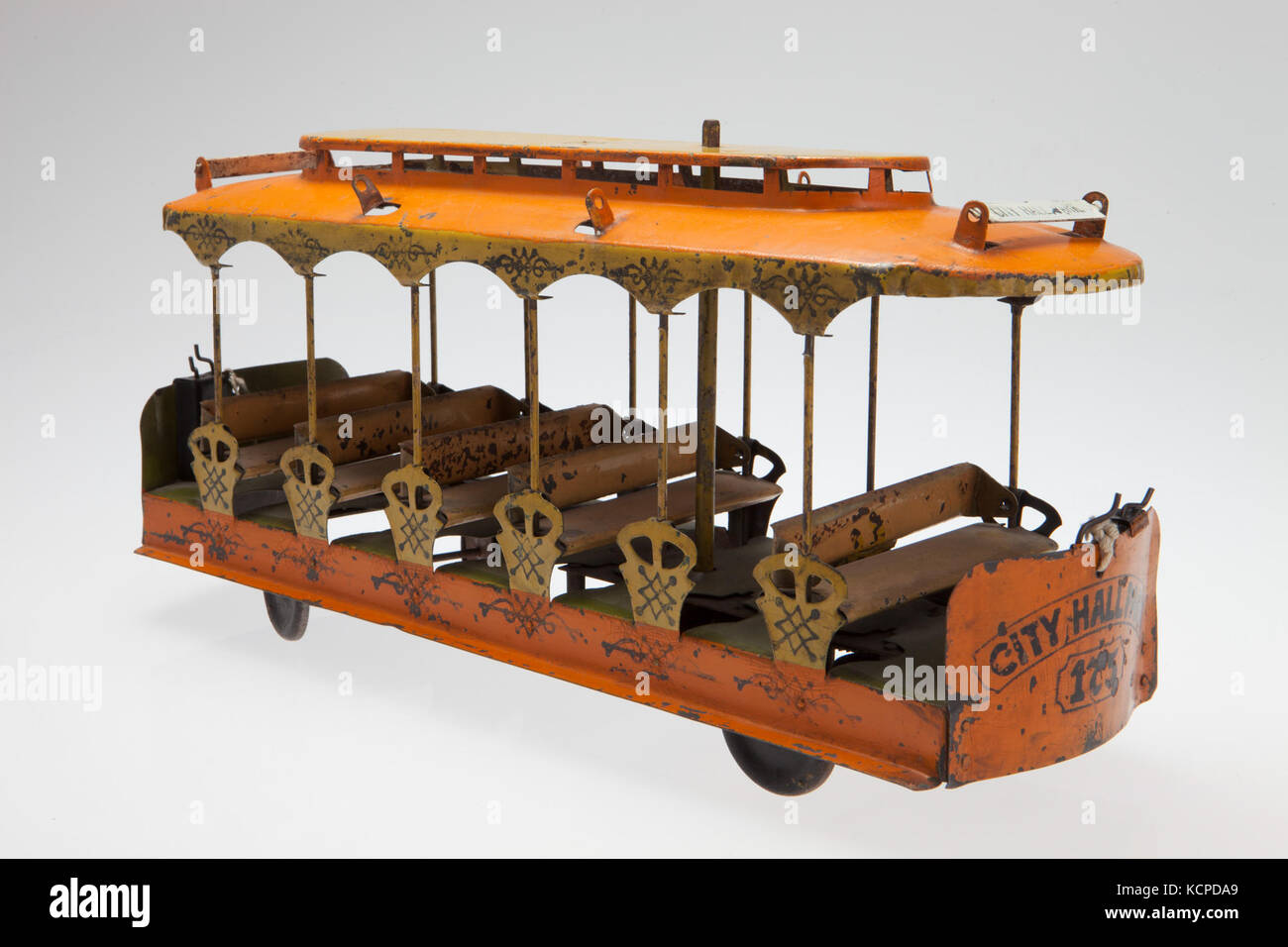 Converse City Hall Park Toy Trolley Stock Photo Alamy