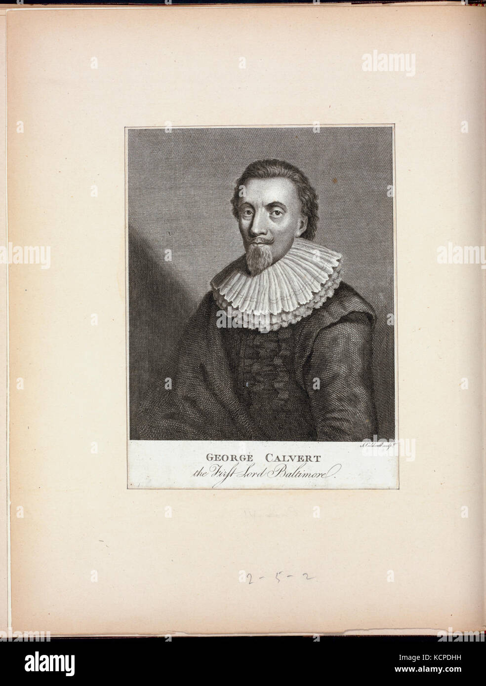 George Calvert, the first Lord Baltimore (NYPL Hades 257708 EM14504) Stock Photo