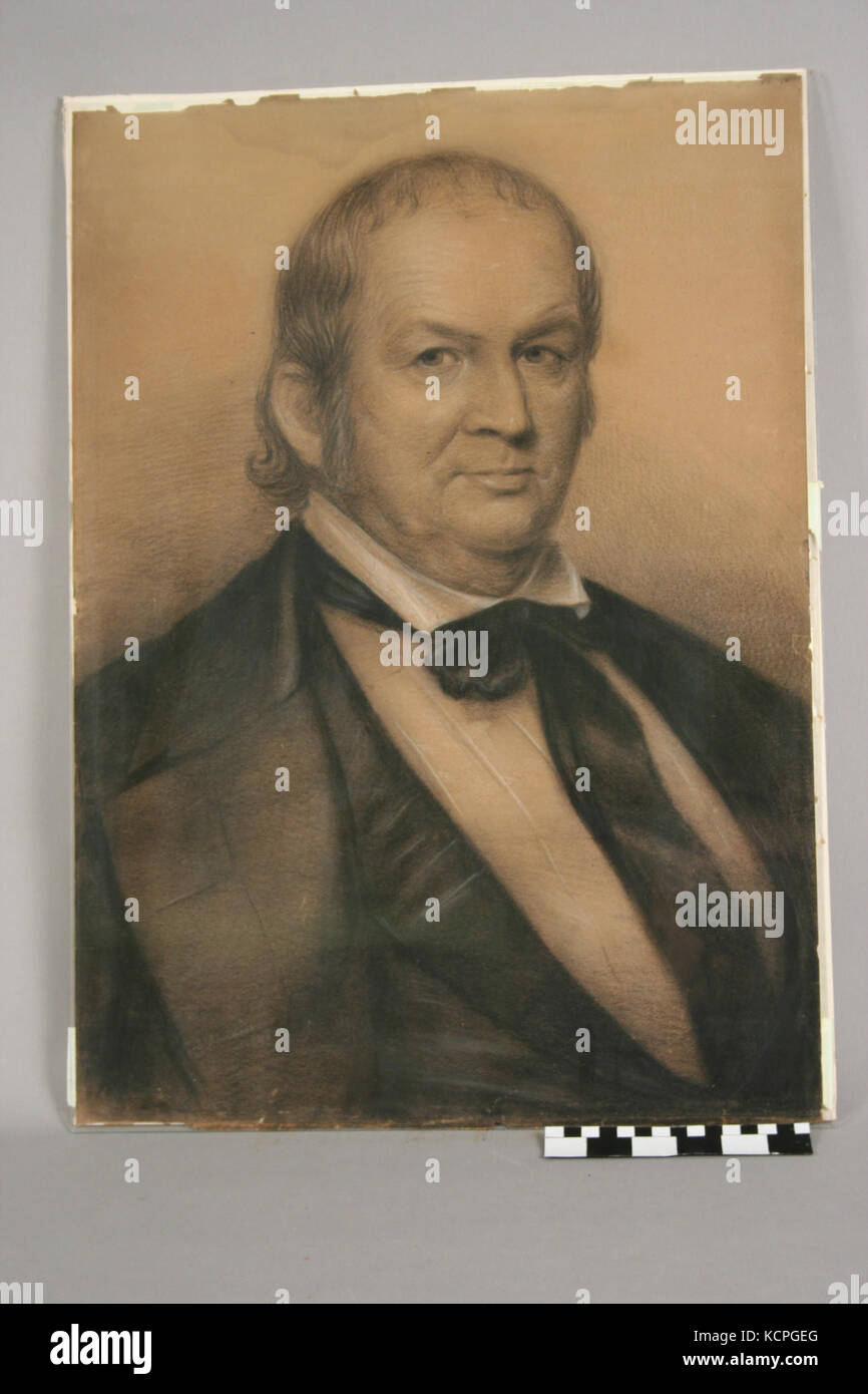Framed Drawing of Nathaniel Pope Stock Photo - Alamy