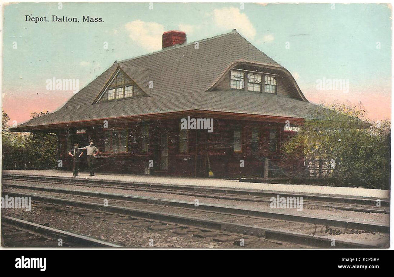 Dalton station 1913 postcard Stock Photo Alamy