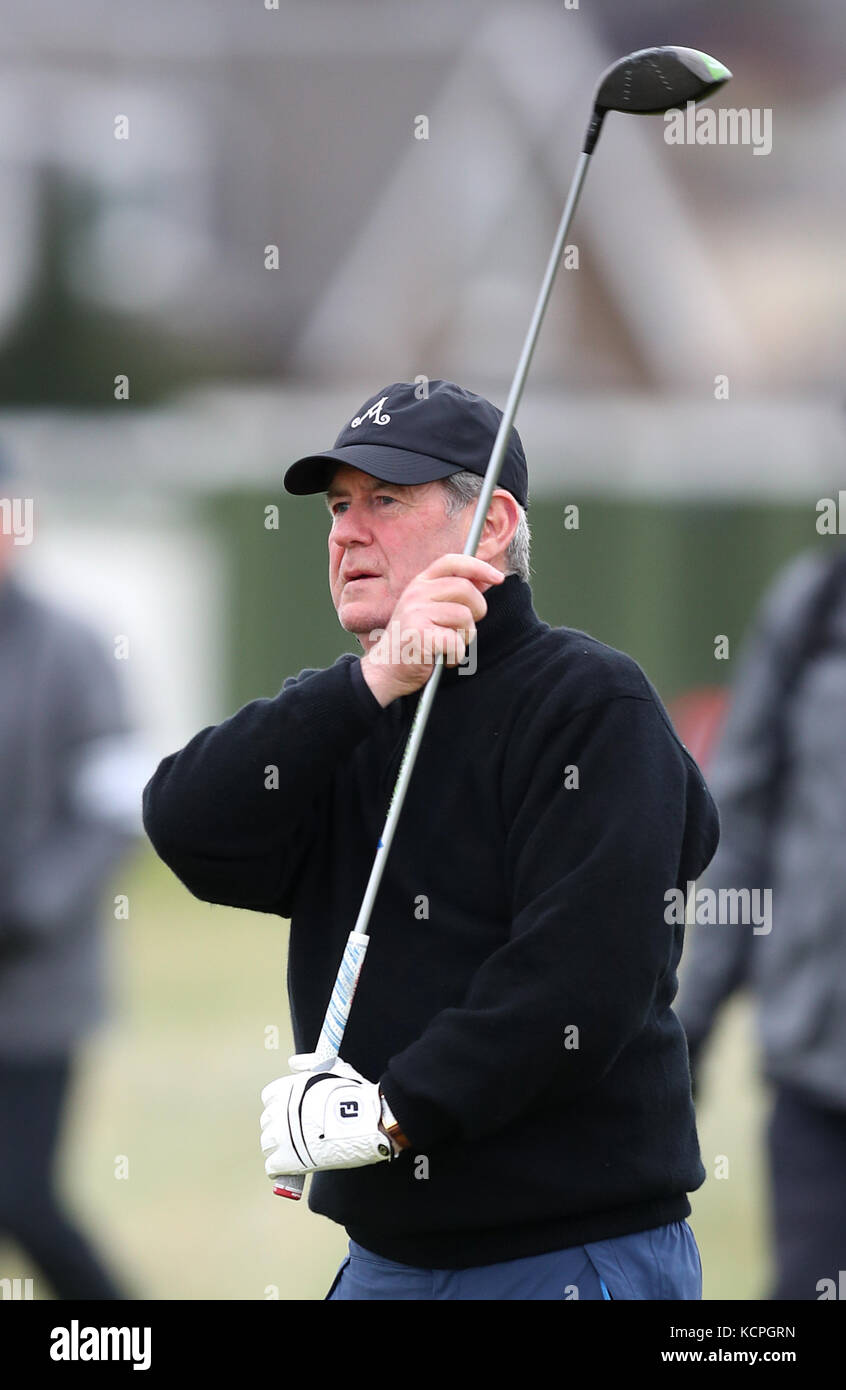 J. P. McManus on the seventeenth tee during day two of the Alfred Dunhill Links Championship at Carnoustie. Stock Photo