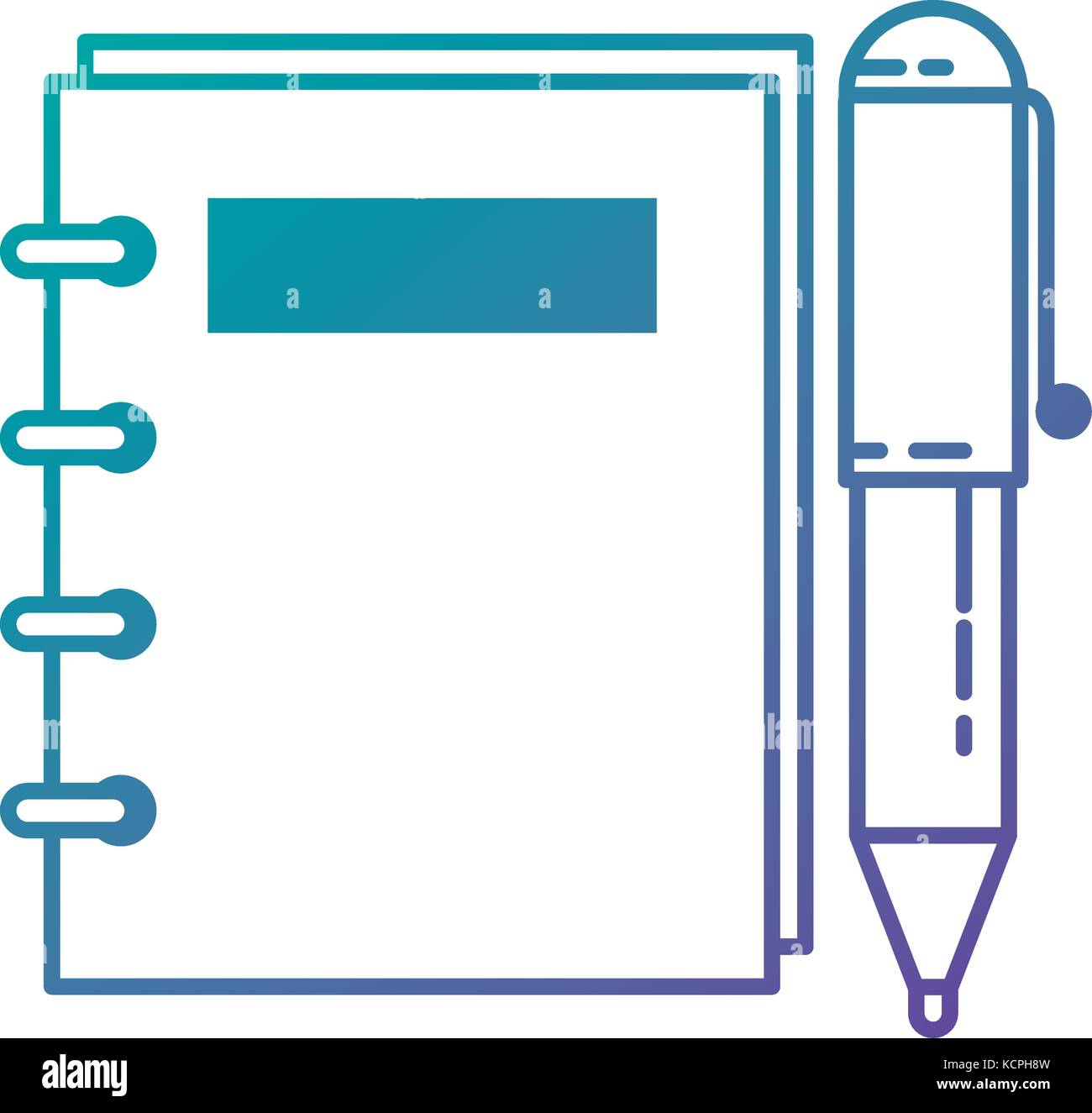 Note Books Sign note book with pen Stock Vector Image & Art - Alamy