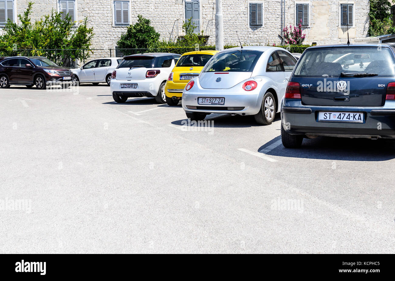 SPLIT, CROATIA 13 JULY, 2017 Public parking in the city of Split, Croatia Stock Photo Alamy