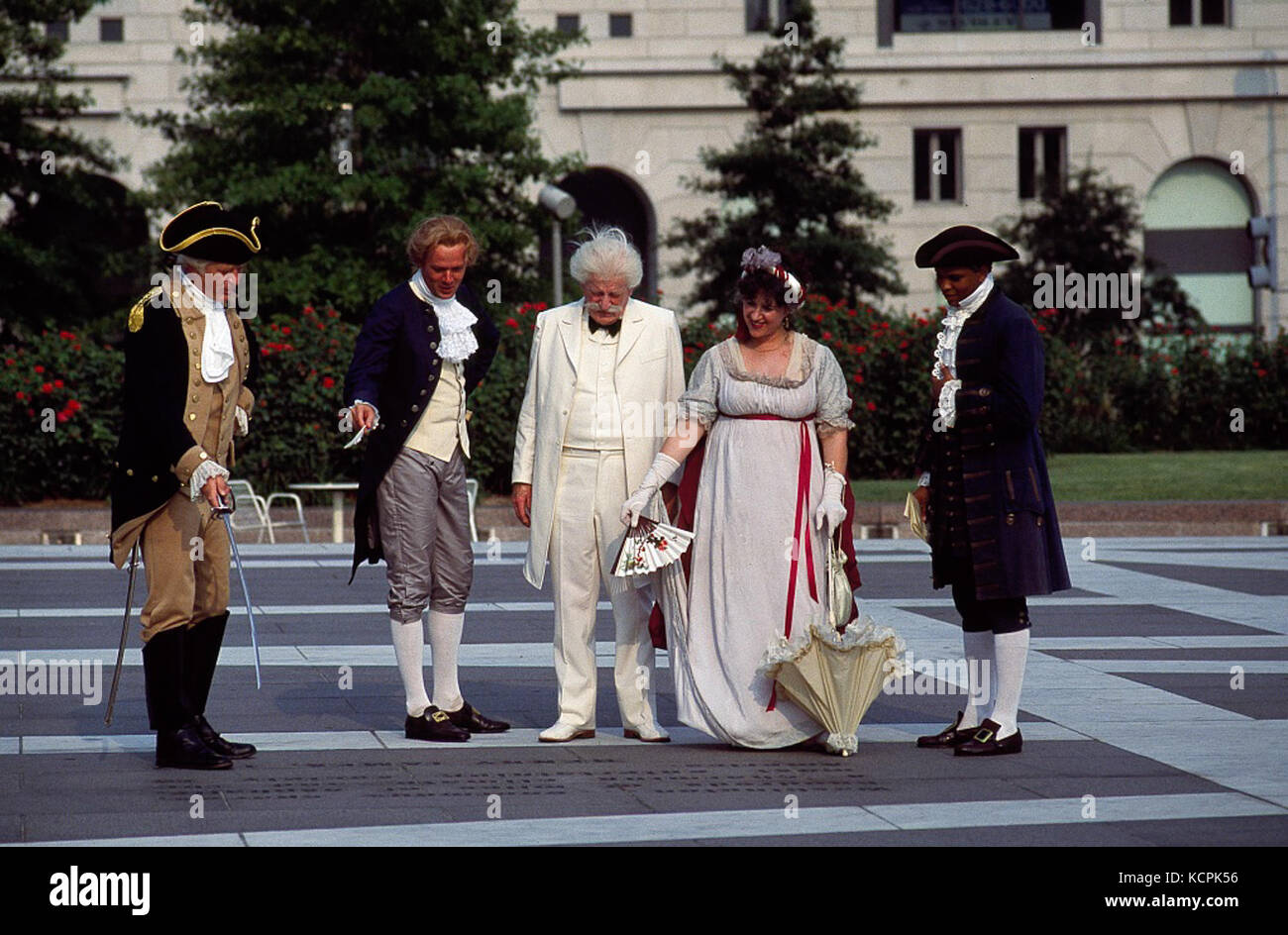 Costumed historic interpreters on Pennsylvania Avenue, Washington, D.C
