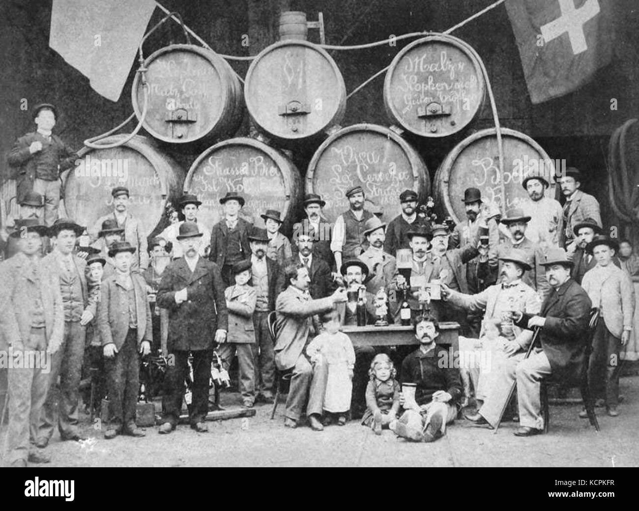 Cerveceria strasser rosario 1885 Stock Photo