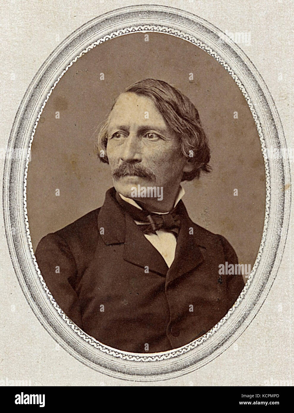 ETH BIB Semper, Gottfried (1803 1879) Portrait Portr 10869.tif (cropped) Stock Photo