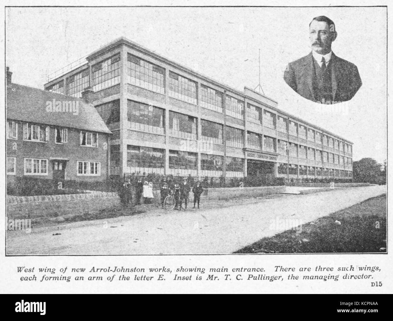Arrol Johnston part new works building Dumfries Stock Photo Alamy
