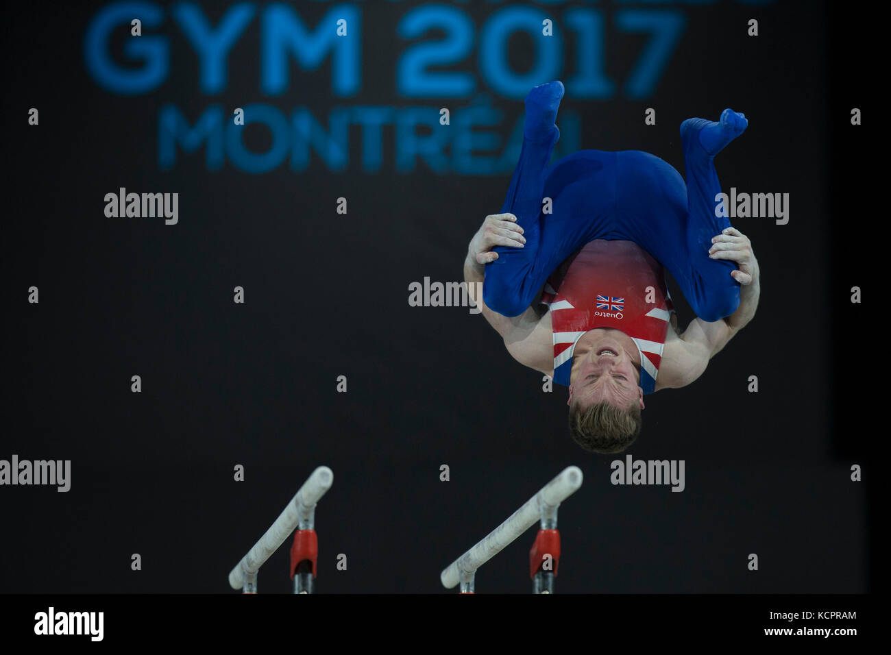 Montreal, Canada. 05th Oct, 2017. Gymnast Nile Wilson (GBR) competes in the men's all-around final during the 47th FIG Artistic Gymnastics World Championships in Montreal, Canada. Melissa J. Perenson/CSM/Alamy Live News Stock Photo