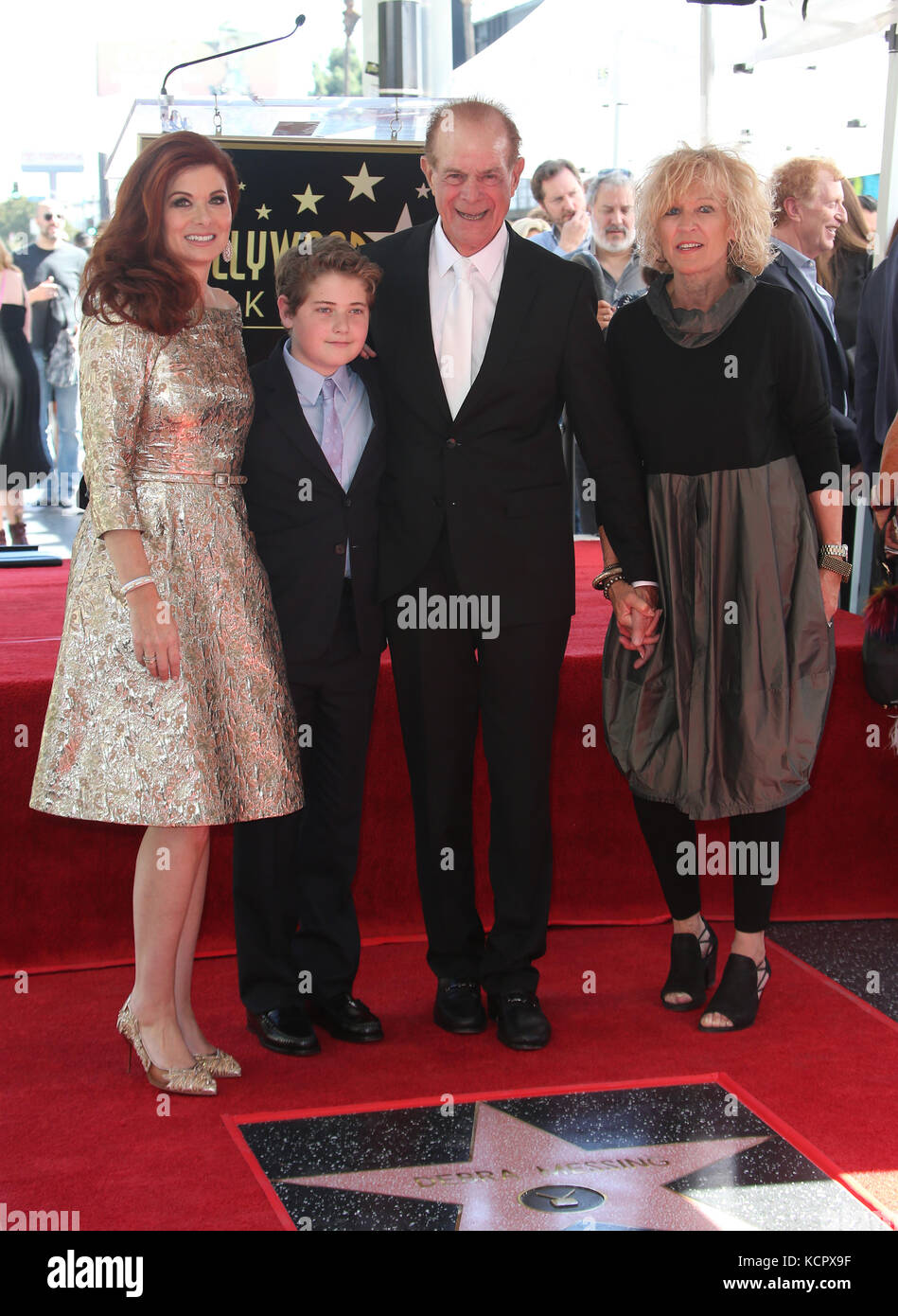 Hollywood, USA. 06th Oct, 2017. Debra Messing, Roman Walker Zelman