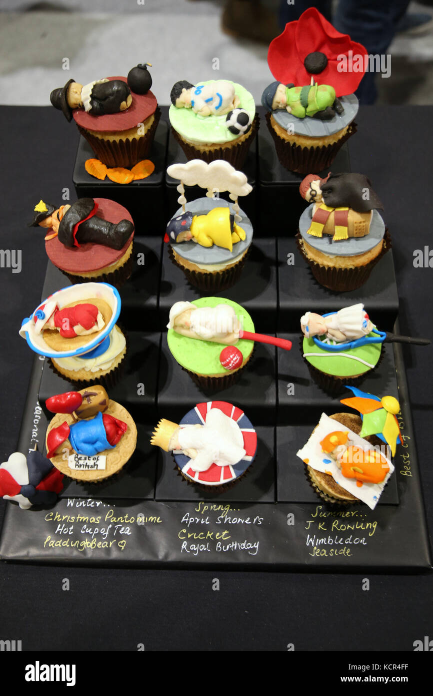 London, UK. 07th Oct, 2017. The Cake and bake show in London excel