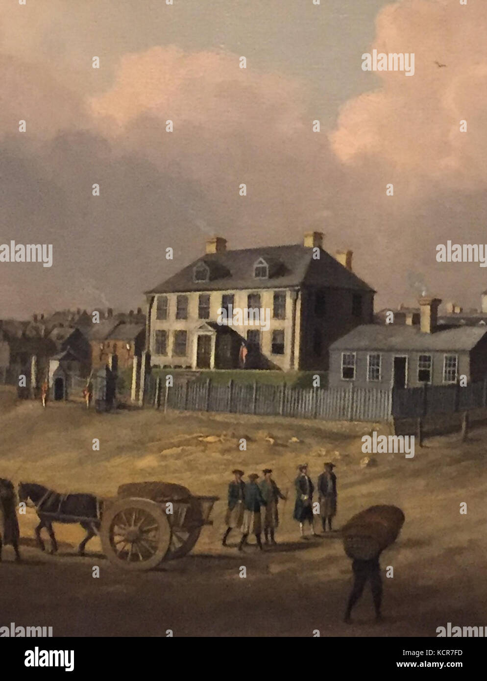 Governor's House, Halifax, Nova Scotia (inset) by Dominic Serres, c