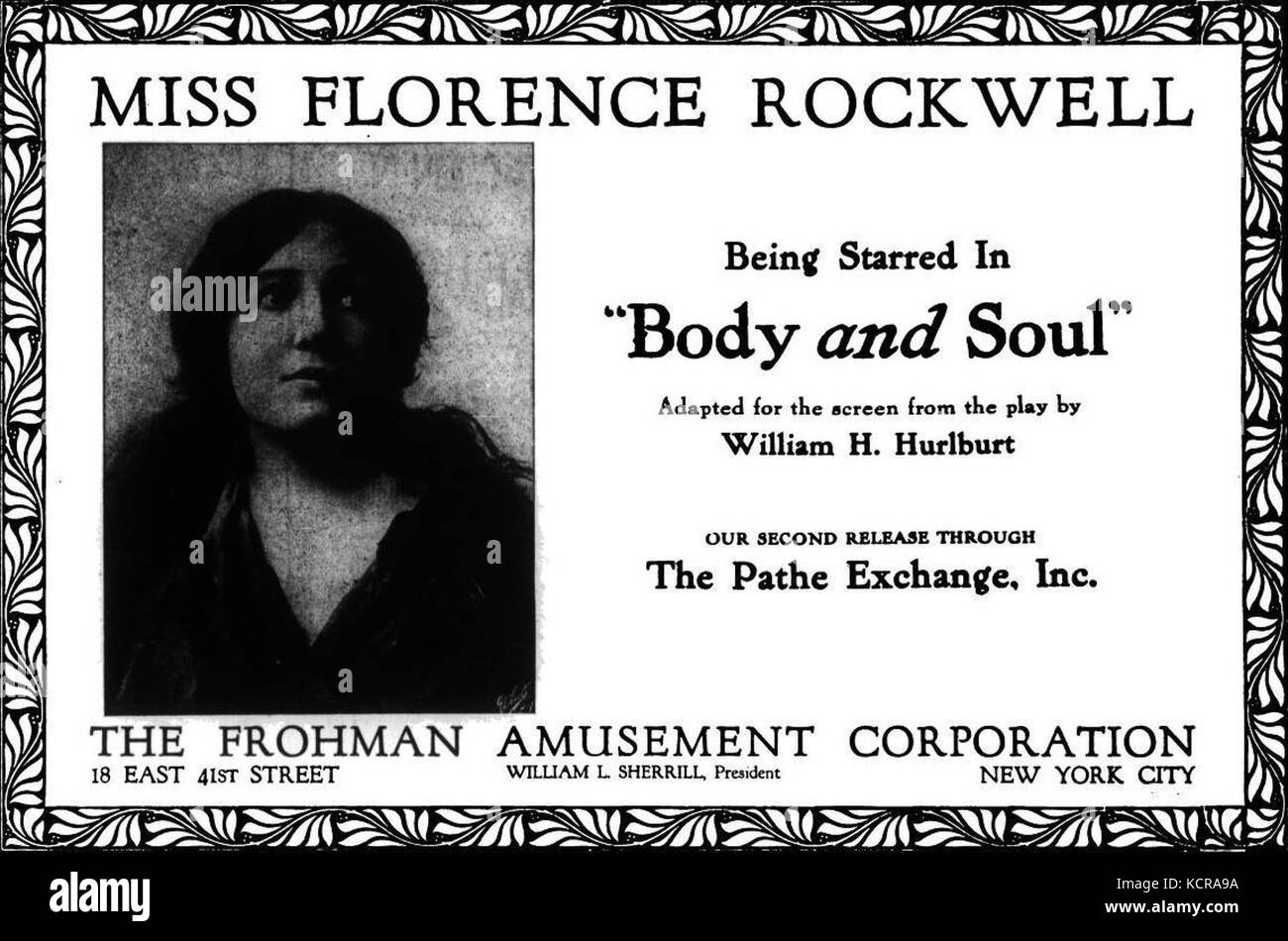 Body and Soul (1915) 1 Stock Photo Alamy