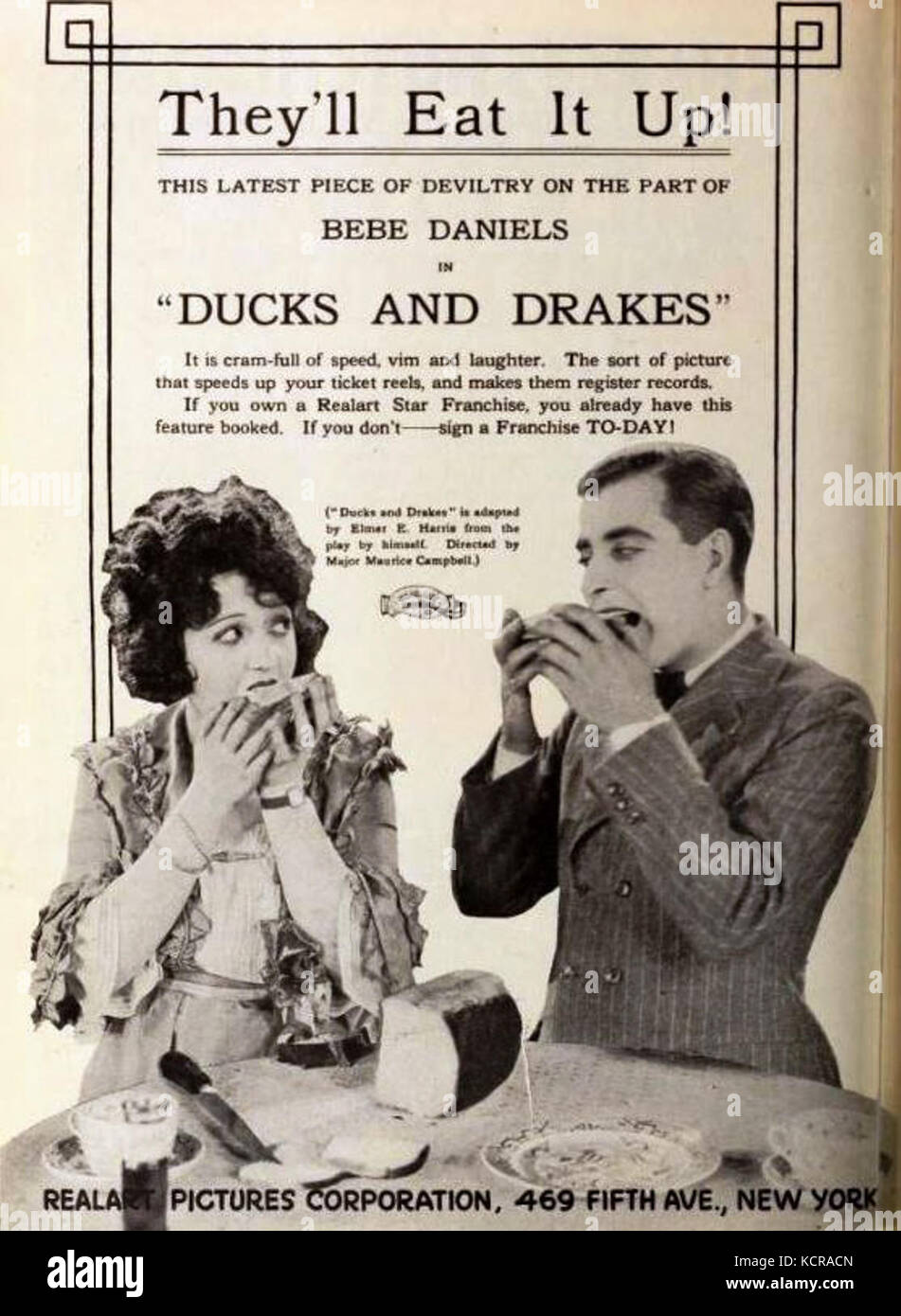 Ducks and Drakes (1921) 3 Stock Photo - Alamy