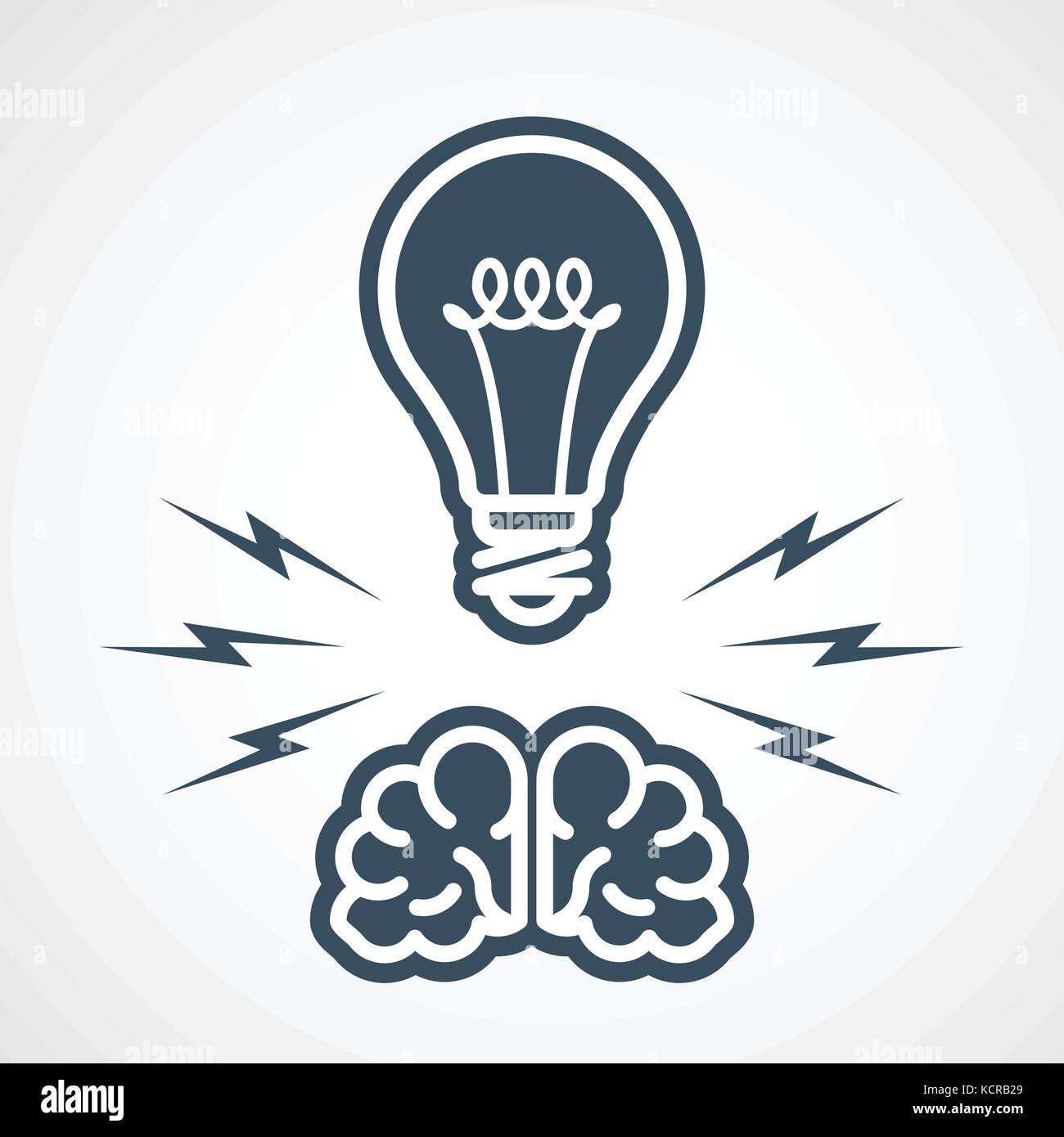 Intellectual property - power of mind and ideas Stock Vector