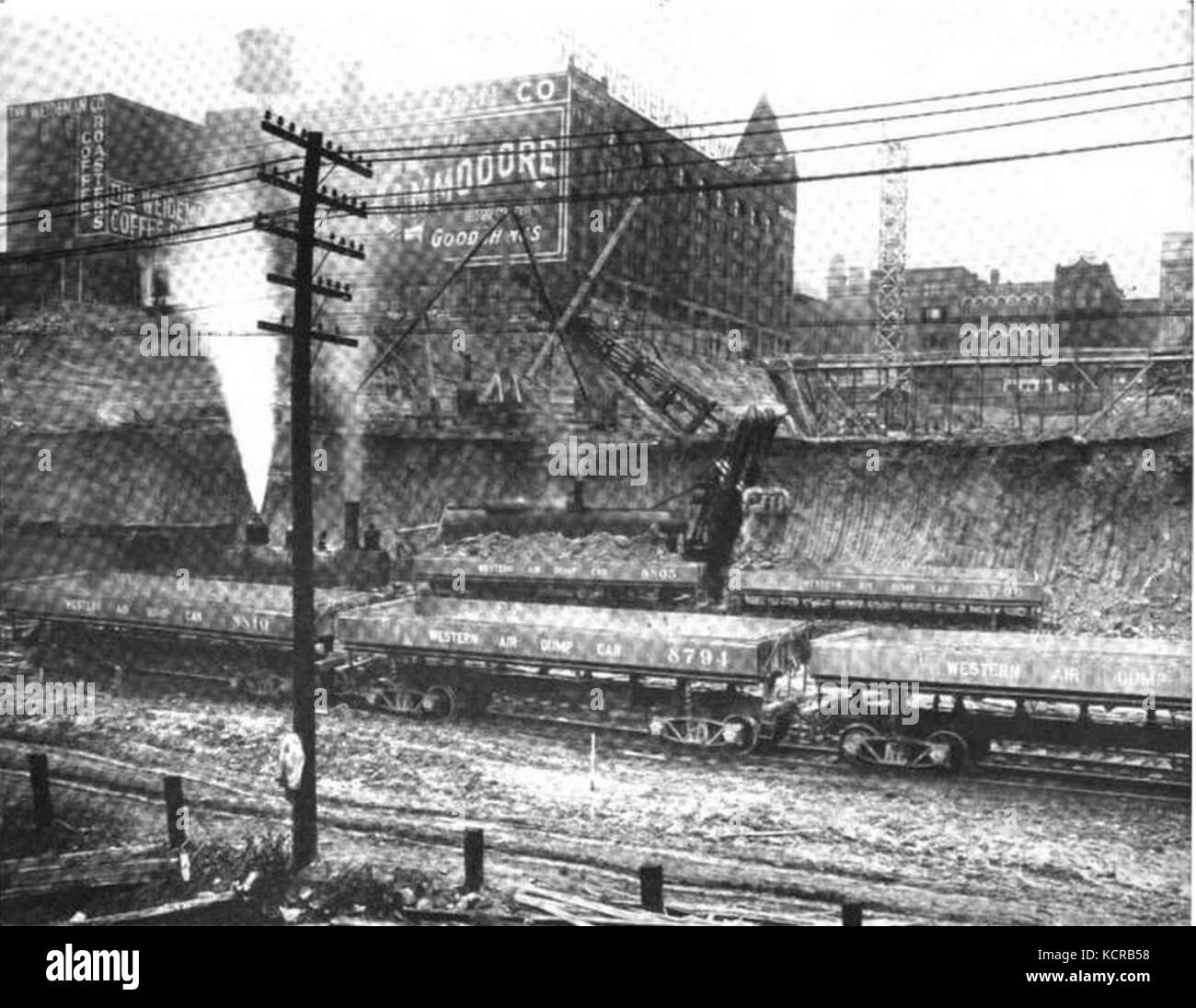 Excavation W Bingham Co Warehouse Building Stock Photo Alamy