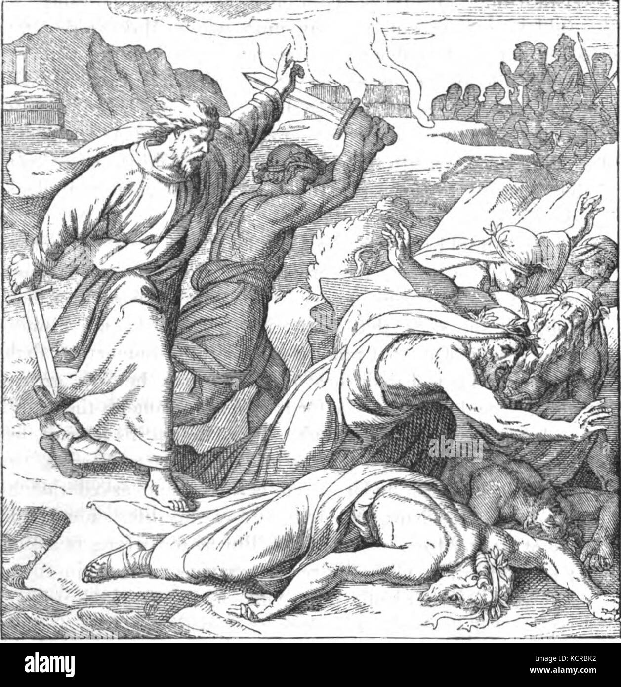 Elijah slays the prophets baal hi-res stock photography and images - Alamy