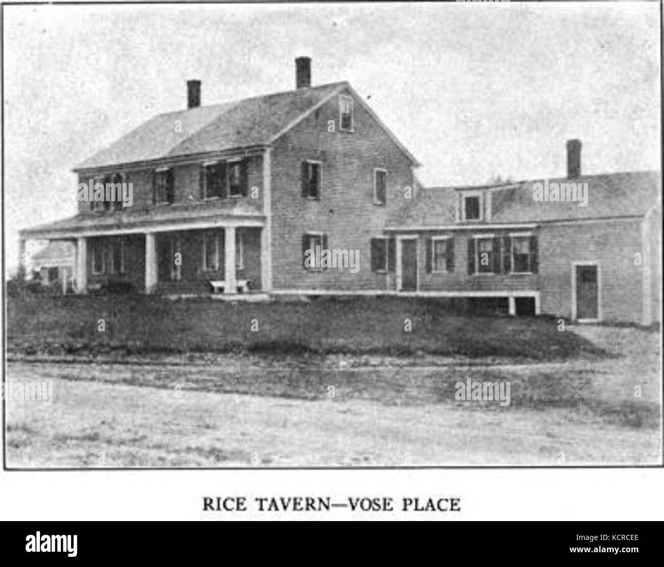 Former Rice Tavern in Maynard Massachusetts MA was torn down in 1942
