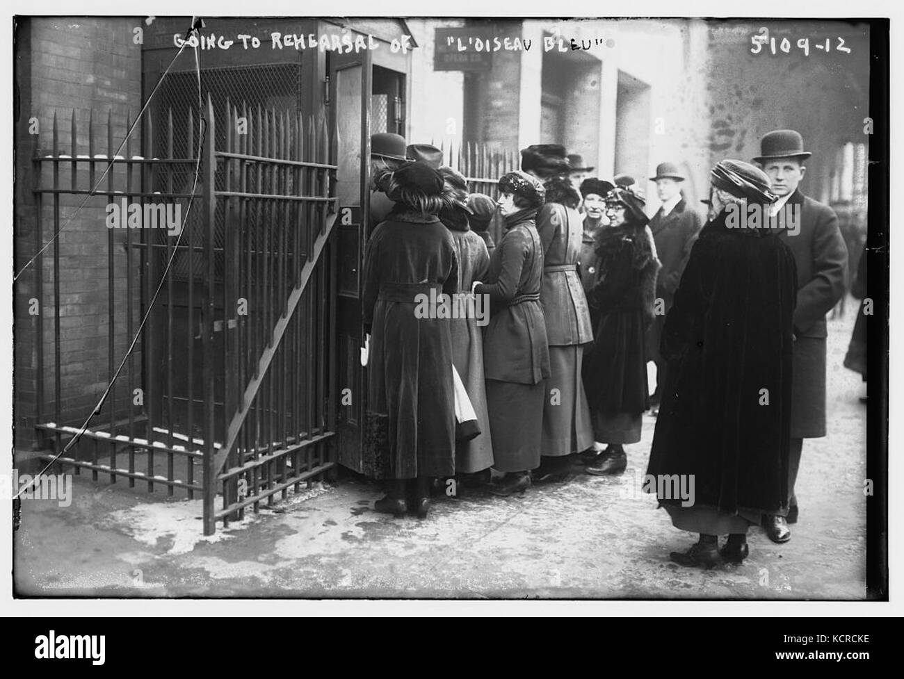 Going to rehearsal of L'Oiseau Bleu in 1919 Stock Photo