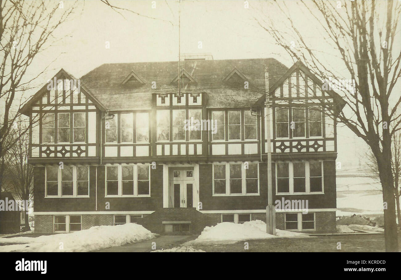 Edmeston NY Union School 1915 1939 a Stock Photo Alamy