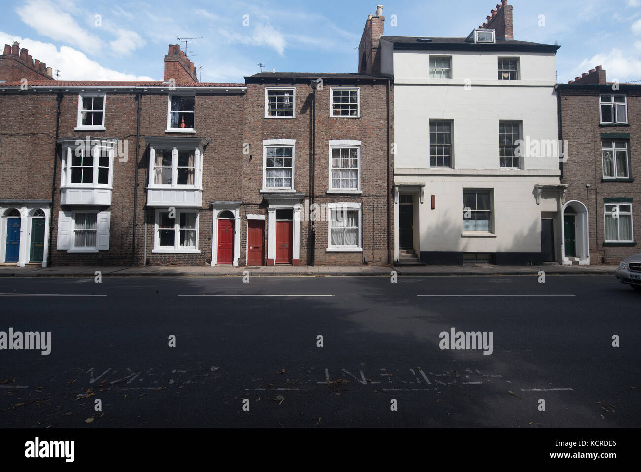 Street of houses in York, Yorkshire,UK Stock Photo Alamy