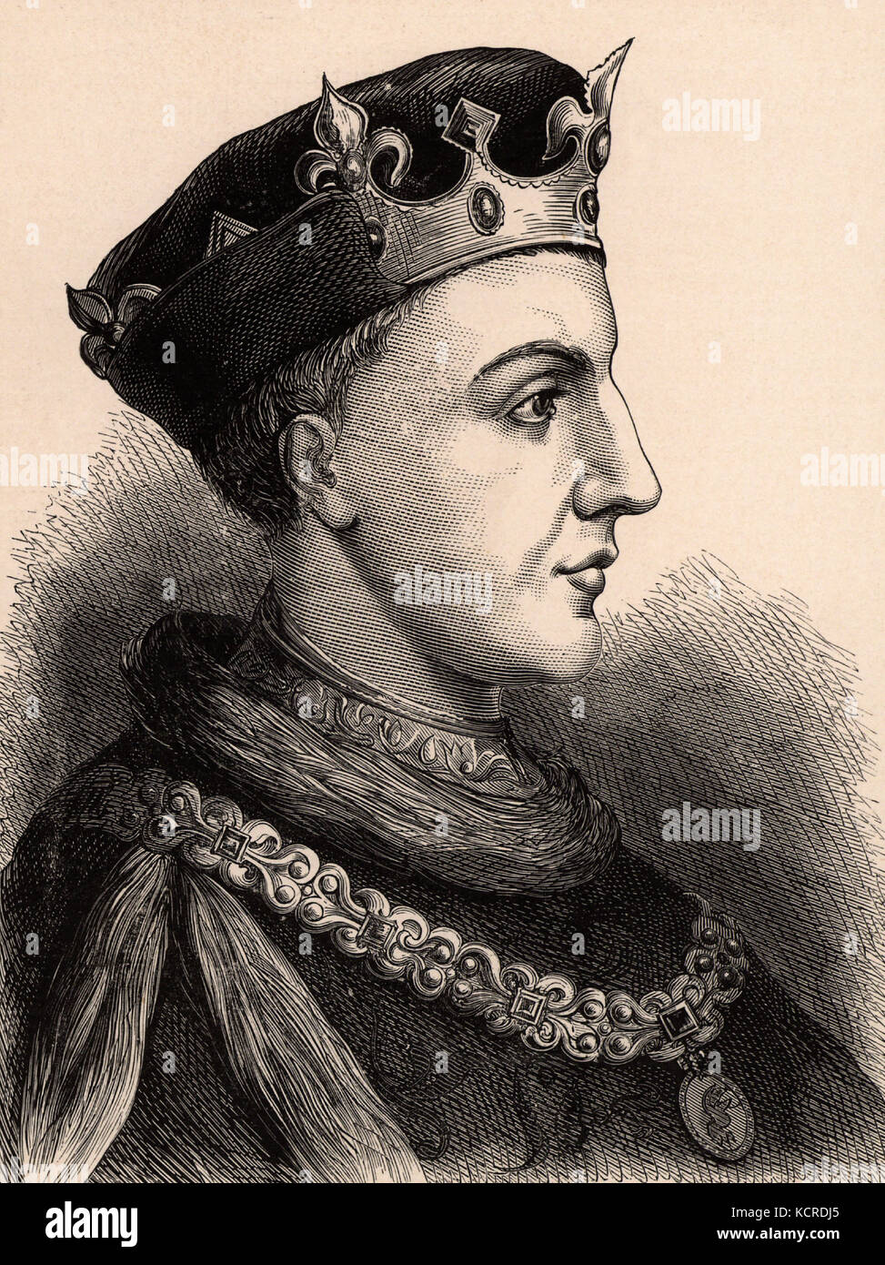 Henry V king of England from 1413 Stock Photo Alamy