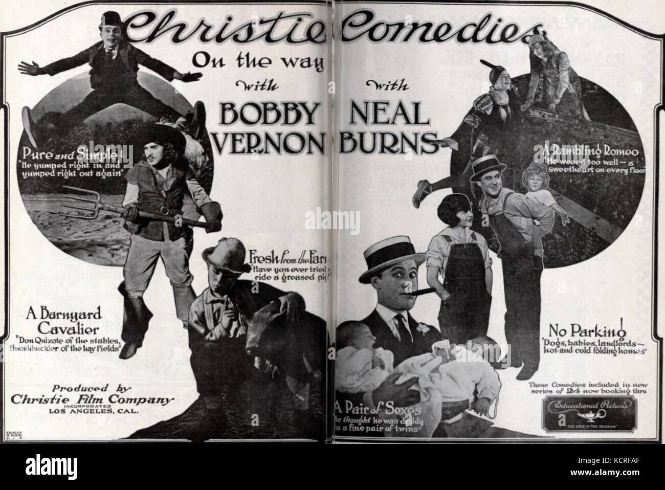 Christie Comedies Ad 1   Oct 1921 EH Stock Photo