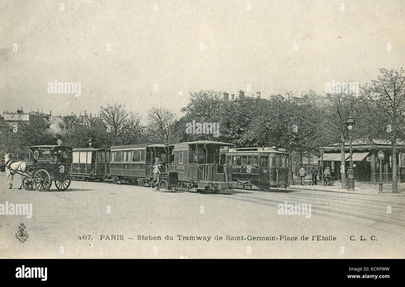 CLC 467 Station du Tramway de Saint Germain Place de l'Etoile Stock