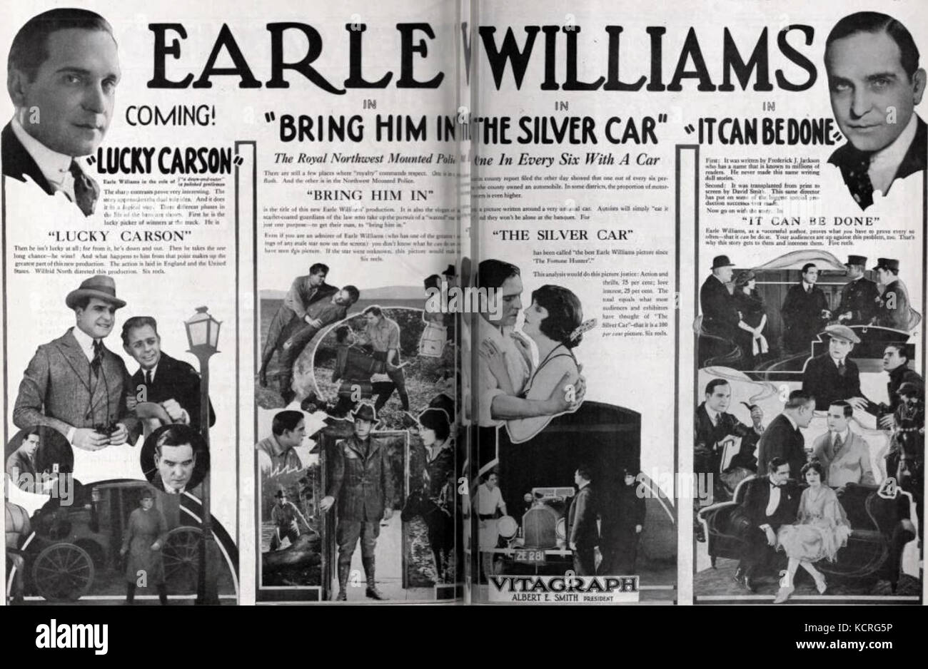 Earle Williams Oct 1921 EH Stock Photo Alamy