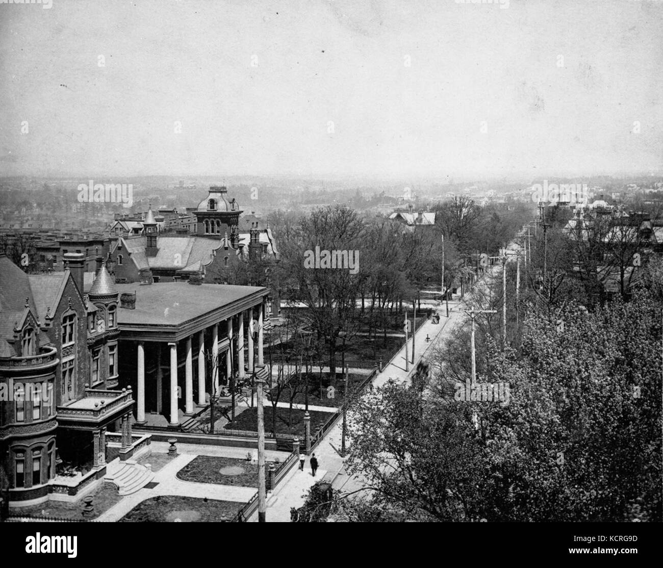 Atlanta, Peachtree Street 1895 Stock Photo