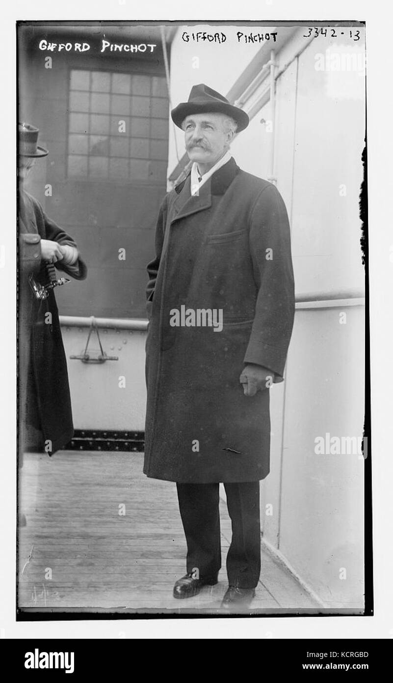 Gifford Pinchot arriving by boat circa 1910 Stock Photo Alamy