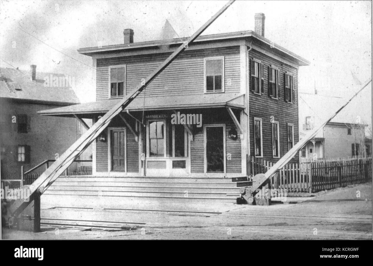 Harbor View station 1907 Stock Photo Alamy