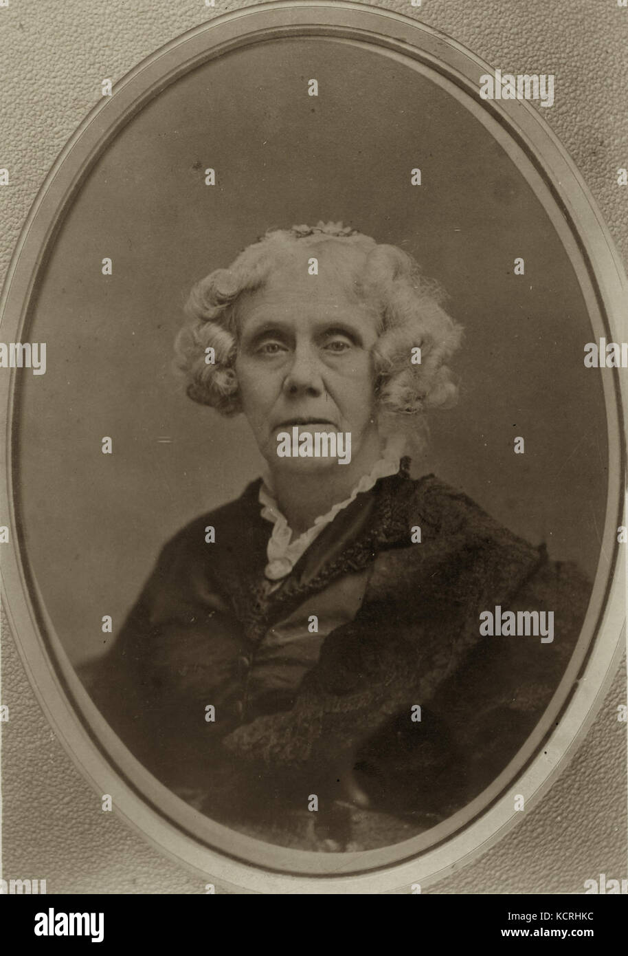 Anna L. Clapp, President, Ladies Union Aid Society Stock Photo