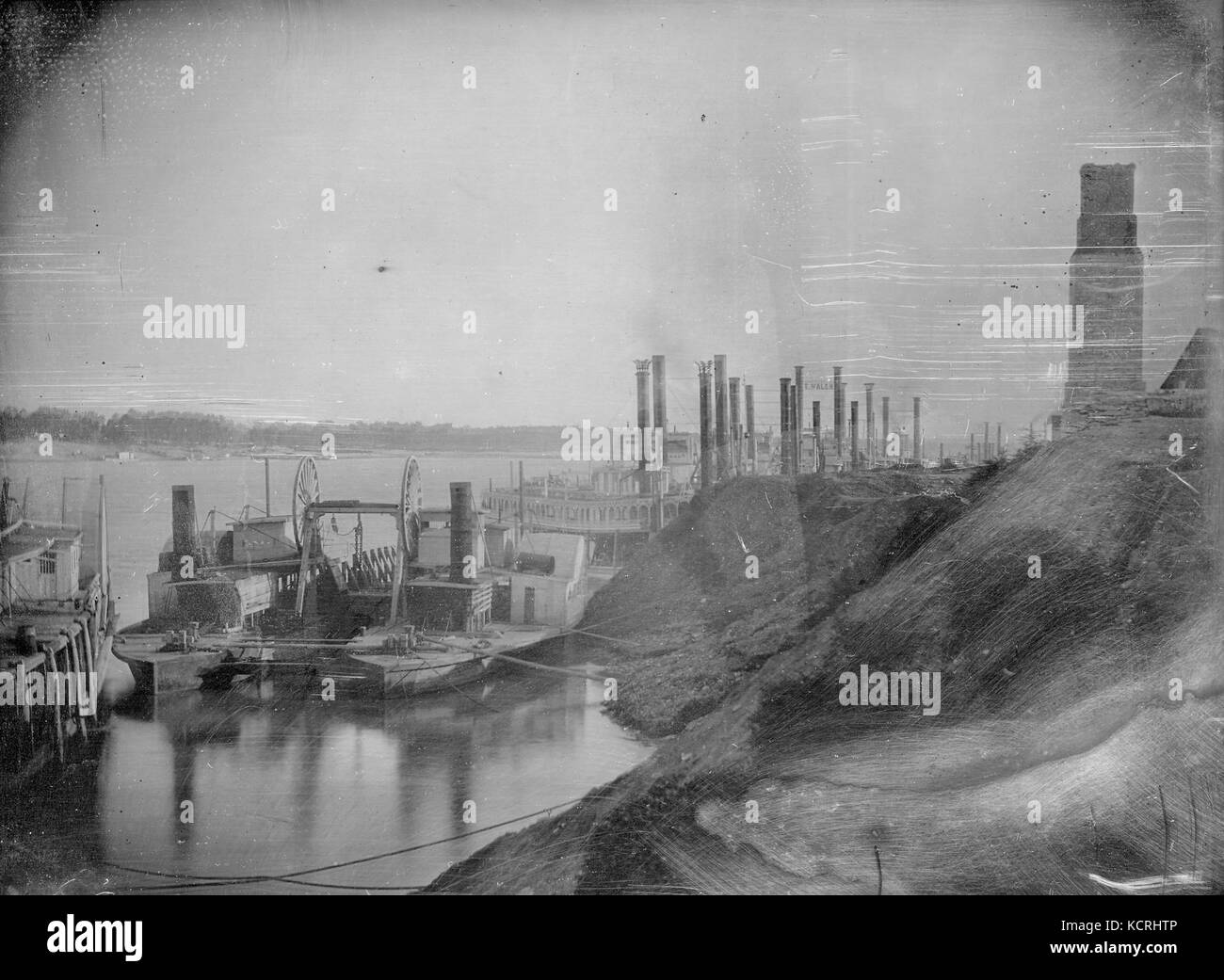 Dry Docks, Riverfront south of Cherry Street Stock Photo Alamy