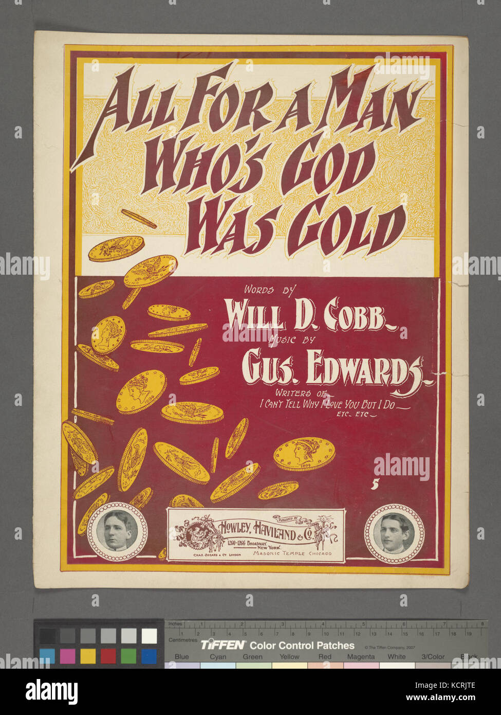 All for a man who's God was gold (NYPL Hades 609464 1256744) Stock Photo