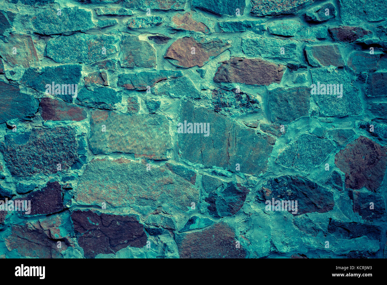 Blue dark vintage grunge stone wall background Stock Photo Alamy