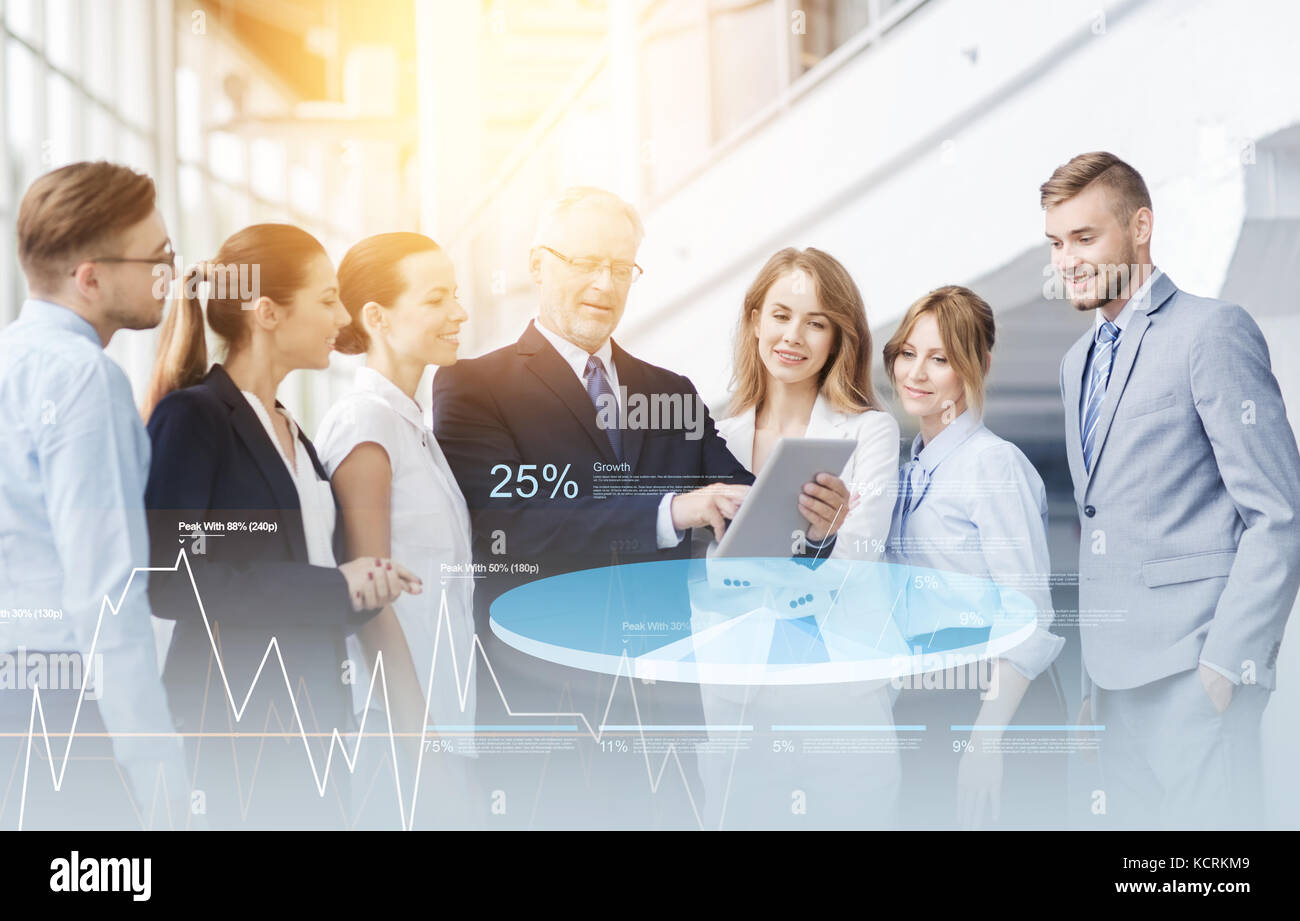 business people with tablet pc computers at office Stock Photo - Alamy