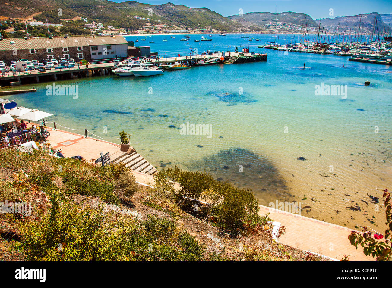 View of the harbor of St. James South Africa Stock Photo