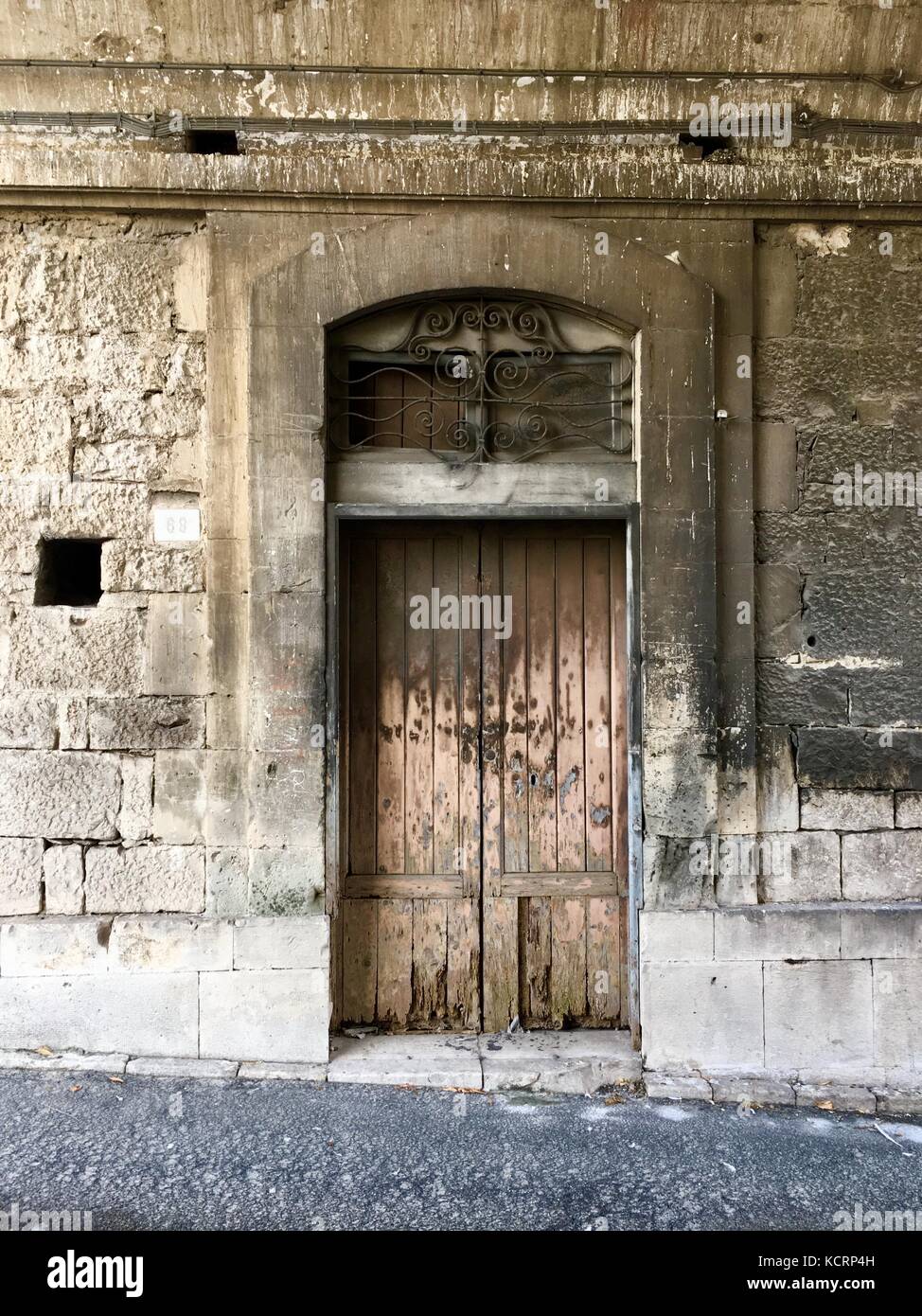 Sicilian Doorway Stock Photo